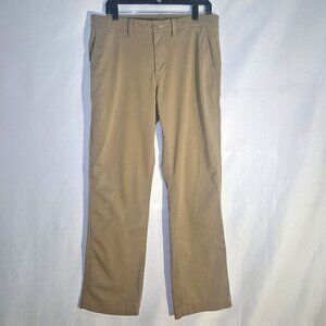 L.L. Bean Men's dark Khaki Pants, Golden brown in size 34/30